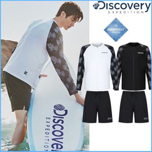 디스커버리 변우석착장 남성 풀집업 래쉬가드세트 DMSW67043,DMSB61043