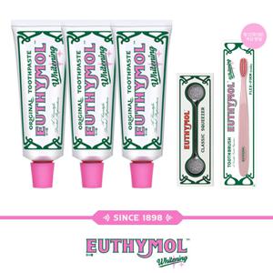 화이트닝 치약 120g 3개 + 칫솔 1개(색상랜덤) + 스퀴저 1개