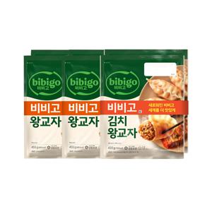 비비고 왕교자 455g 2개입 x2개+김치 왕교자 420g 2개입 x1개