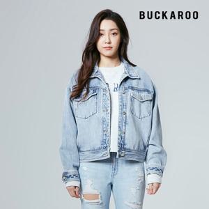 [하프클럽] 여성 오버핏 자켓 L톤 데님 자켓(B215DJ510P)
