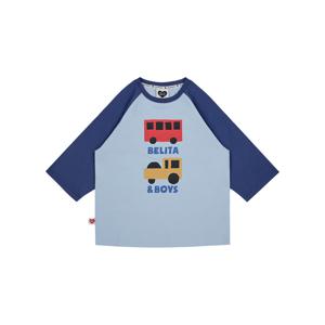 버스앤트럭컬러블럭래글런 7부티셔츠 BK5ATS02BL