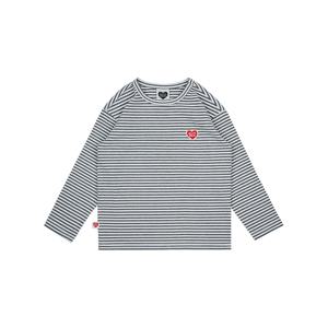 BB하트스트라이프골지 긴팔티셔츠 BK5FTL11GY
