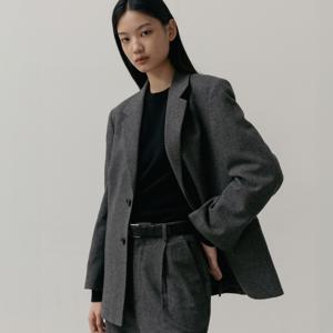 [최초가 259,000원]울 오버사이즈 블레이져_그레이