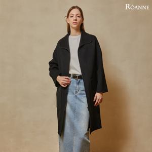 [최초가 299,000원][로안]울캐시 블렌드 헨드메이드 집업 코트