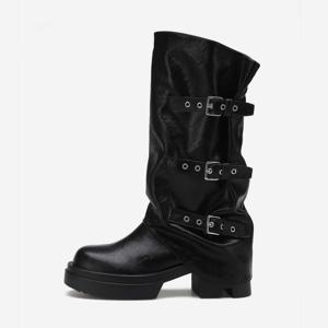 던컨 버클 미들부츠 412546013 (6cm)