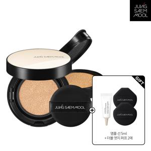 에센셜 스킨 누더 쿠션 (본품+리필) + 앰플선 5ml + 더블엣지퍼프 2P