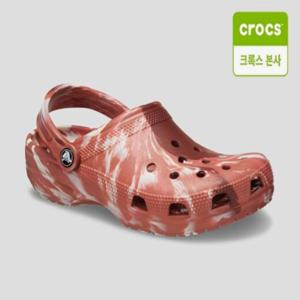 [크록스 본사]클래식 마블 클로그 다크클레이 206867-2FM 남여공용샌들