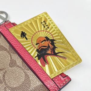 달마대사 재물운 재운 상승 부적 골드 금장 카드 달마도 달마대사 달마도사 풍수소품 재물운부적