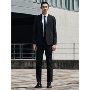 [STCO] Motion-Free 시그니쳐 수트 셋업 블랙 (슬림핏)-SSJUCB1SSB_SSLUCB1SSB
