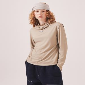 MNS Running Highneck Hoodie_Beige