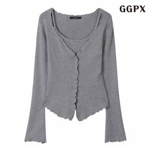 정상가:69,000원 ㅣ 데일리 레이어드 슬림 긴팔 니트 (GPCKT002D)
