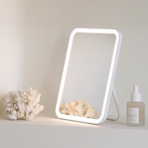 뷰티 스퀘어 무선 LED 거울 탁상용 메이크업