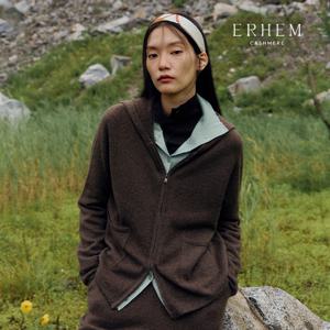 [25 NEW] 에르헴 25FW 캐시미어 100 스트링 후드 집업 1종