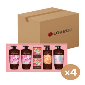 [바로도착] 25년 추석 정성담은 샴푸바디 프리미엄 선물세트 x4