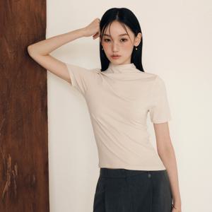 올데이티셔츠 하이넥 반팔 티셔츠 RMLWF49R13