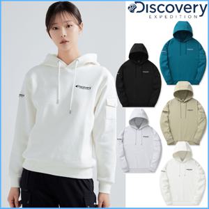 디스커버리 봄 가격인하 남성/여성 공용 와펜 포켓 후드티셔츠 DXHD35041 CJDTT
