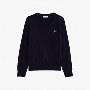 여성 솔리드 울 브이넥 스웨터 AF120E-55N HDE