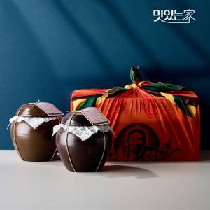 순창문옥례식품 명절선물세트 웰빙 4호고추장 1kg+굴비장아찌 1kg옹기 고급포장