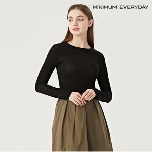 정상가:39,000원 ㅣ [미니멈 에브리데이]베이직 슬리브 라운드넥 긴팔 티셔츠 (EB3LW003D)