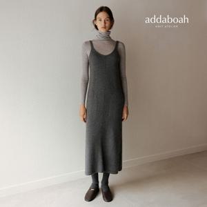 애드아보아 25FW 라쿤 울 블렌디드 니트원피스