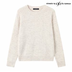 정상가:89000원 ㅣ 무지 라운드넥 오버핏 긴팔 니트 (NP3KT022L0)