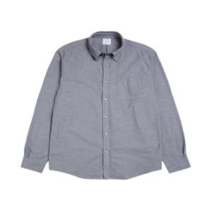 레귤러핏 플란넬 솔리드 셔츠 (그레이) (BBTHMM6108WDW)
