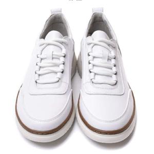 남성 캐주얼 스니커즈 굽 3CM Q18018_WHITE