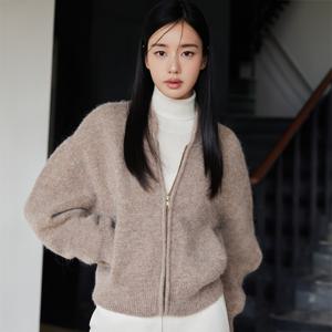 셀렙샵 에디션 25FW 알파카 헤어리 집업 가디건