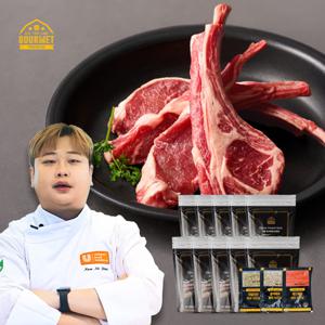 윤남노 pick  프렌치랙 양갈비 250g*10팩 + 시즈닝3종*3세트