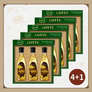 [롯데푸드] 오일 컬렉션 카놀라유 1호 식용유 선물세트 4+1개입