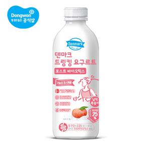 덴마크 드링킹 요구르트 포스트바이오틱스 납작복숭아 750ml 4개
