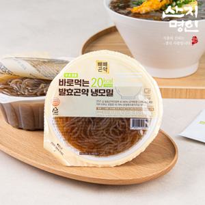 [산지명인] 100g당 20kcal 바로먹는 발효곤약 냉모밀 350g x 4팩