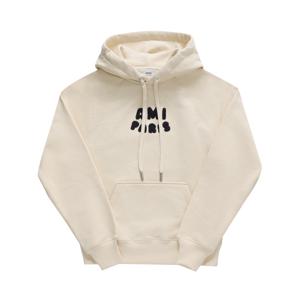 AMI USW275 747 136 PARIS FRANCE 크로셰 로고 공용 후드티