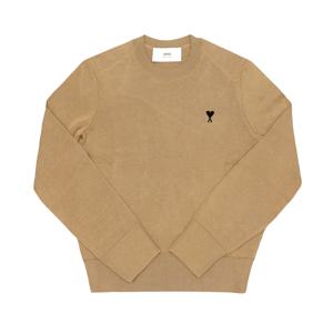 AMI FKS826 001 288  드 꾀흐 스몰 하트 로고 여성 니트