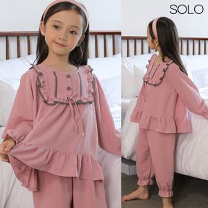 여아동 잠옷 파자마 유아 프릴 초등 학생 키즈 어린이 주니어 국산