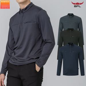 BFL 겨울 남성 만능코디 웜업 기모 집업티셔츠/등산티 W2CZTS-506M