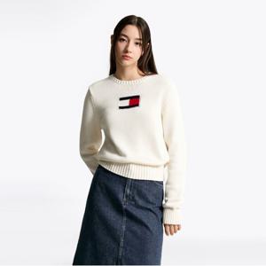 [정상가 199,000]  아메리카 플래그 크루넥 스웨터 (T22F6KTO032WT1Z00)