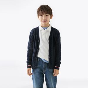 타미힐피거 글로벌 스트라이프 케이블 가디건 (T42F7WCD100BT2C1G)