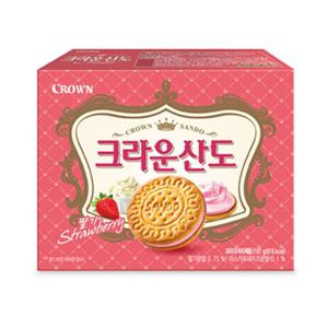 크라운 크라운산도 딸기 323g 자재