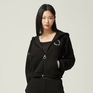 르꼬끄[정상가 149000]여성 멜로우 숏기장 후드 집업 QN422OFTO1_BLK