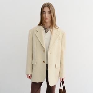 던스트 UNISEX ALPACA BLAZER COAT BUTTER BEIGE_UDJA5D123Y1