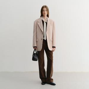 던스트 UNISEX ALPACA BLAZER COAT SOFT PINK_UDJA5D123P1