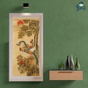 봉황도 1 민화 도안 민화그리기 민화본 새그림 취미 그림 본그림 공모전 원데이클래스 컬러링 수업자료