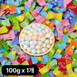 샤오커오라 민트향 비타민C 과일 12종 믹스 베트남 무설탕 사탕 캔디, 100g, 1개