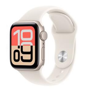 Apple 2025 애플워치 SE3 알루미늄 케이스, 40mm, GPS, 스타라이트, S/M