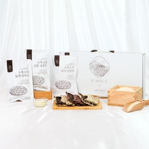 하오마을 전통 수제 찹쌀 김부각 선물세트 1box (35g 9~10팩)  전통의 맛 정성을 담은 선물