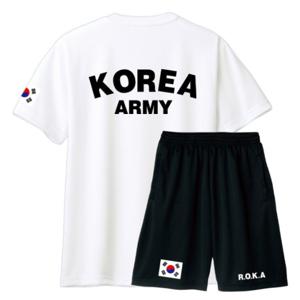 빅사이즈 있음 여름 로카 반팔 티셔츠 남녀공용 커플 기능성 쿨티 ROKA KOREA ARMY