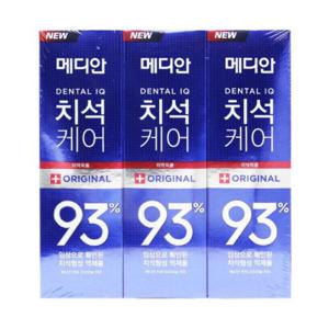 메디안 치석케어 오리지널 치약 150g x 9개 불소 1000ppm 국민치약 순한 민트향 충치예방 치과추천