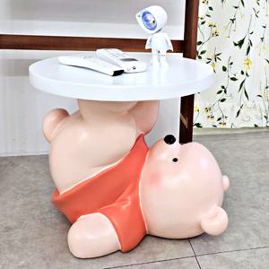 직수입 트론 재주곰 사이드 테이블 도베르만 집들이 개업 선물 거실 쇼파 협탁 트레이