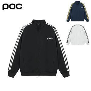 (POC)정품 남여공용 스포티 스트라이프 하이넥 가디건